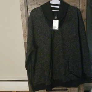 H&M mens shawl collar pullover sweat shirt xl